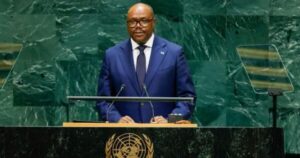 Justin Nsengiyumva prononce le discours du Rwanda à l’Assemblée générale de l’ONU à New York.