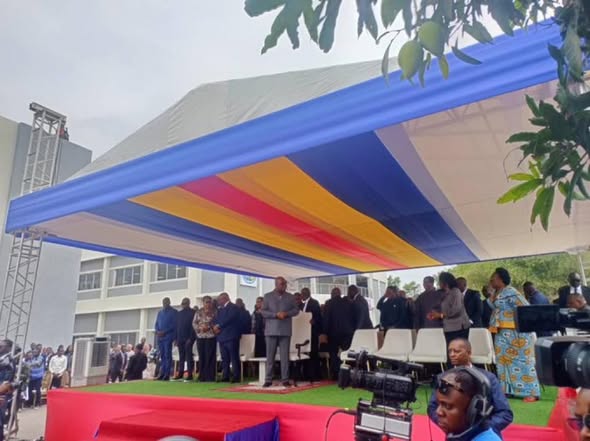 Félix Tshisekedi lors de la cérémonie d’inauguration de nouvelles infrastructures à l’Université pédagogique nationale à Kinshasa.