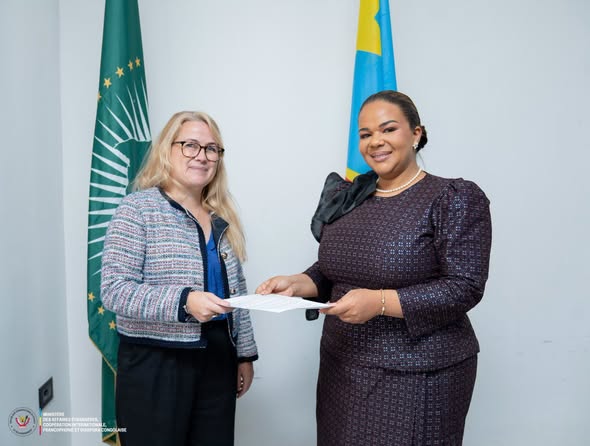 Thérèse Kayikwamba Wagner reçoit les représentants du FIDA, de l’OIM et de l’OMS à Kinshasa.