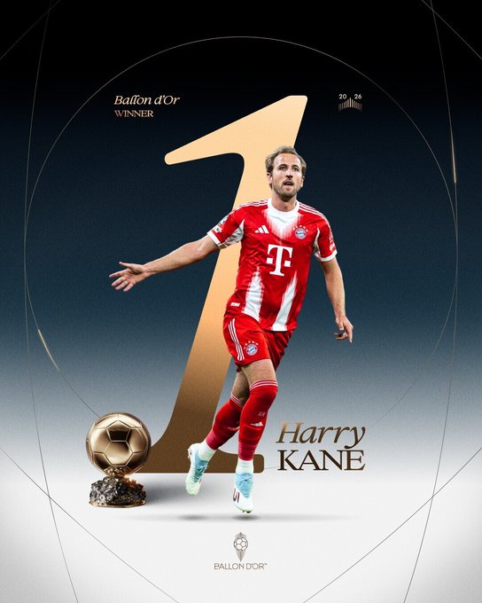 Harry Kane lors de la cérémonie du Ballon d’Or 2026 à Londres.
