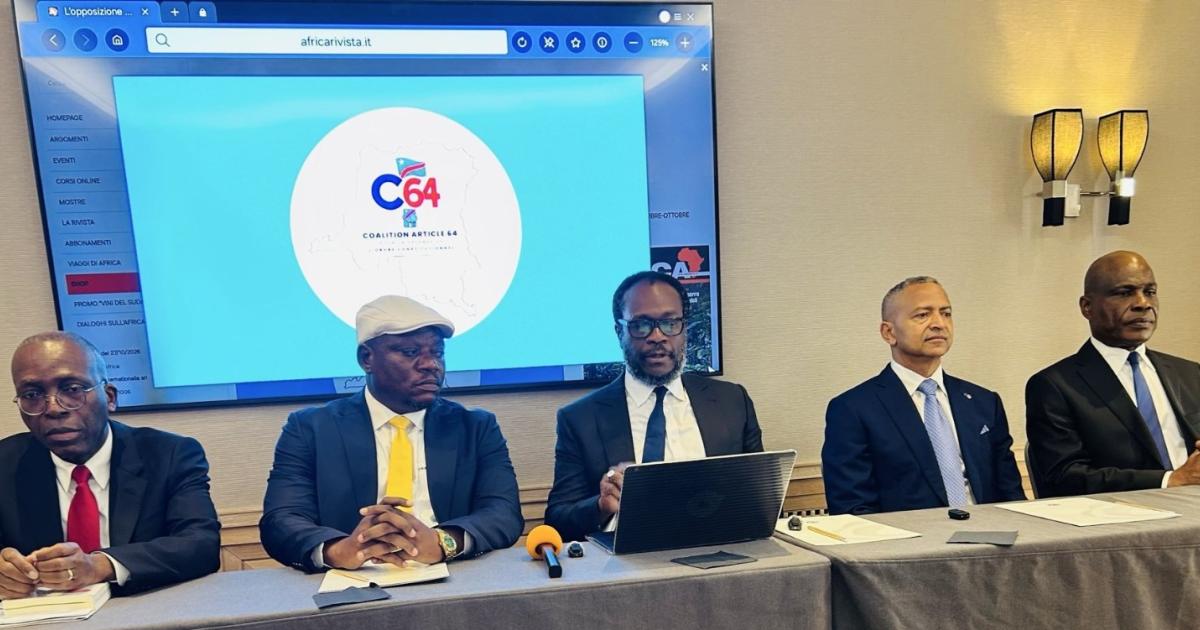 Responsables de la Coalition Article 64 et enjeux politiques de l’Accord de Washington entre la RDC et les États-Unis.