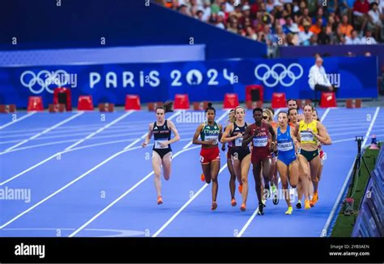 Drapeau sud-africain et anneaux olympiques