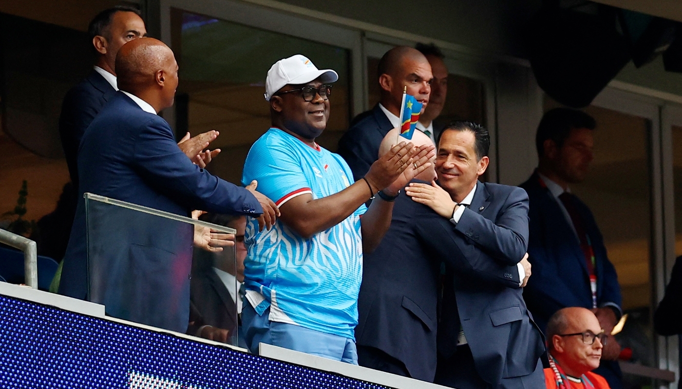 Félix Tshisekedi, président de la RDC, lors de la Coupe du monde de football à Houston le 17 juin 2026.