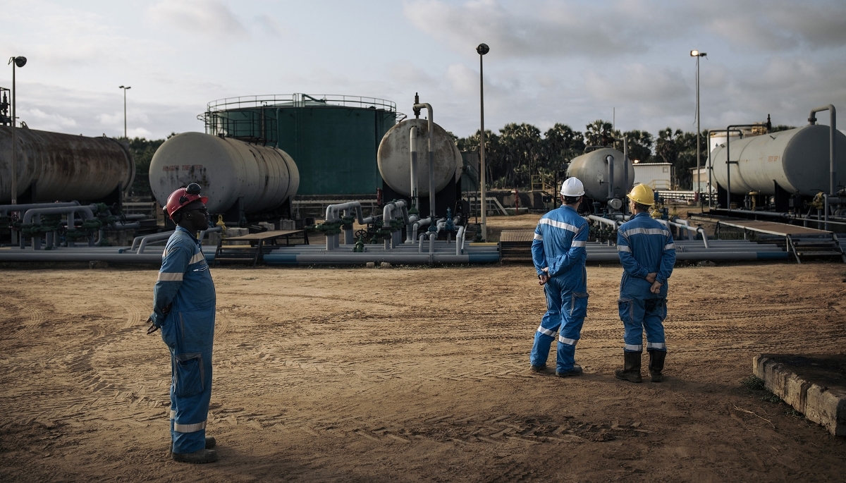 Installations pétrolières de Perenco à Muanda, en RDC