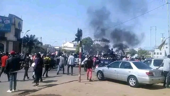 Commerçants du marché Kenya à Lubumbashi lors de la mobilisation du 8 octobre 2026